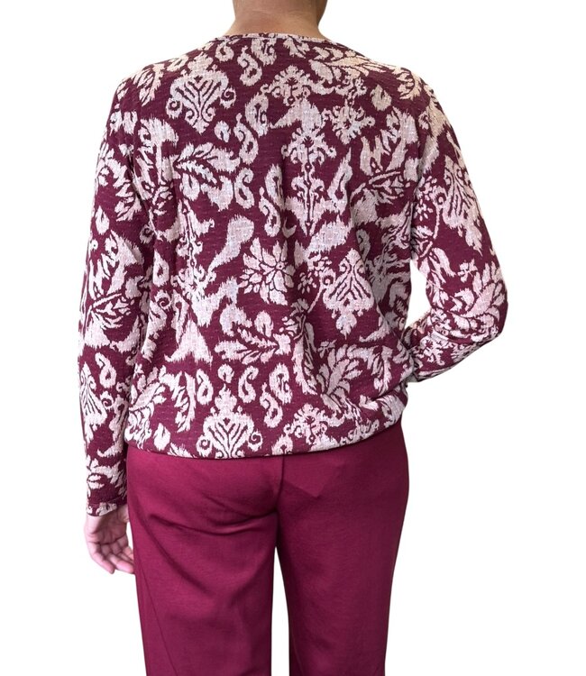 dames blouson shirt egypt bordeaux