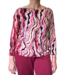 dames blouson shirt marmerprint roze