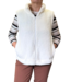 dames gilet "Bontje" met ritssluiting offwhite M.X.O.