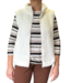 dames gilet "Bontje" met ritssluiting offwhite M.X.O.