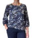 dames blouson bloemenprint- allover marine