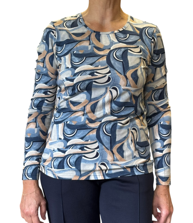 dames t- shirt "Moon" blauw Gabriella K.