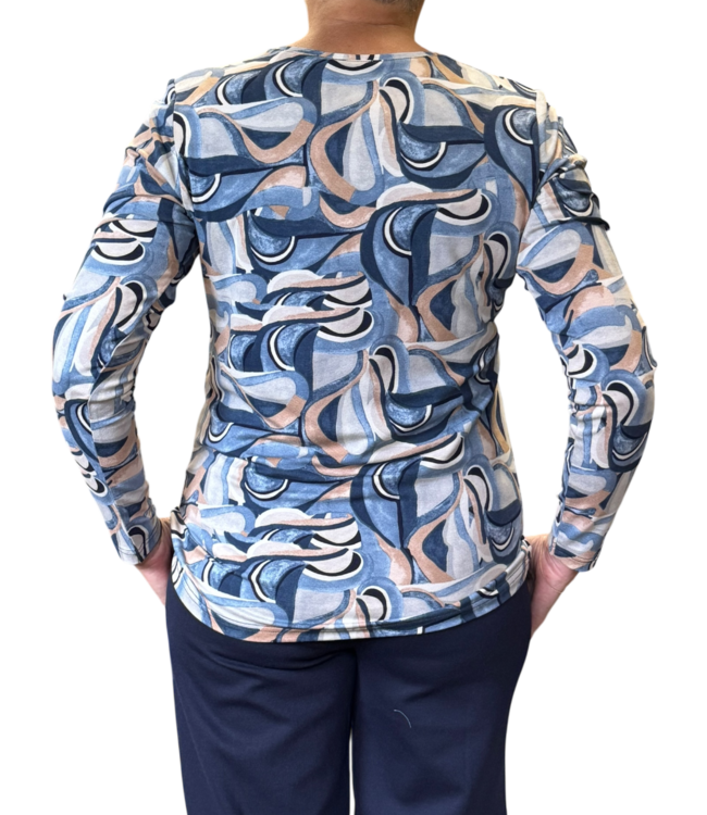 dames t- shirt "Moon" blauw Gabriella K.