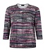 dames blouson shirt elastiek zebrapatroon fuchsia