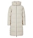 lange winterjas dames met knopen beige Brandtex