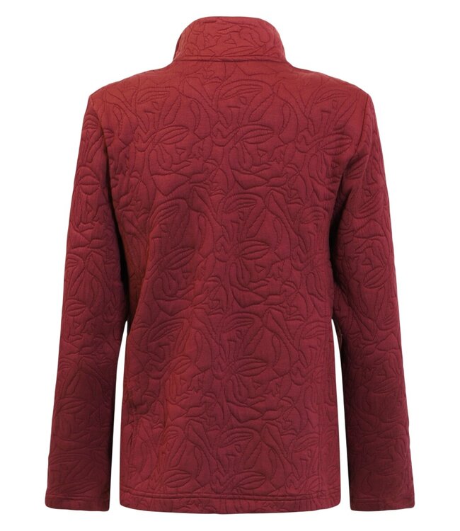 sportief vest jasje met ritssluiting bordeaux