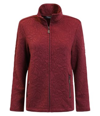 Signature sportief vest jasje met ritssluiting bordeaux