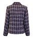 chique dames jasje met knopen en wol marine Signature