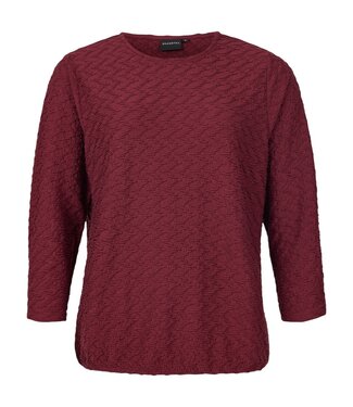 Brandtex. blouson relief bordeaux 3/4 mouw Brandtex
