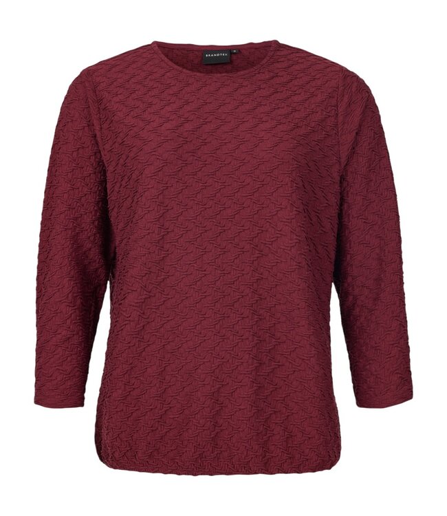 blouson relief bordeaux 3/4 mouw Brandtex