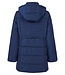 winterjas met afritsbare capuchon blauw Brandtex