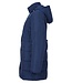 winterjas met afritsbare capuchon blauw Brandtex