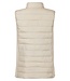 sportiefe dames bodywarmer met ritssluiting beige