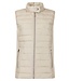 sportiefe dames bodywarmer met ritssluiting beige