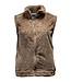 dames gilet "Bontje" met ritssluiting nougat M.X.O.