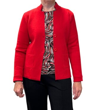 Marinello zacht vest jasje met knopen Marinello rood