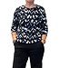 dames blouson (dikke stof) zigzag print blauw- zwart Brandtex