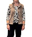 dames gilet "Bontje" met ritssluiting nougat M.X.O.