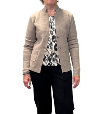 Marinello zacht vest jasje met knopen Marinello camel