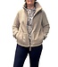 zacht Teddy vest dames licht- taupe M.X.O.