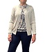 dames vest met vierkante knopen en zakjes beige