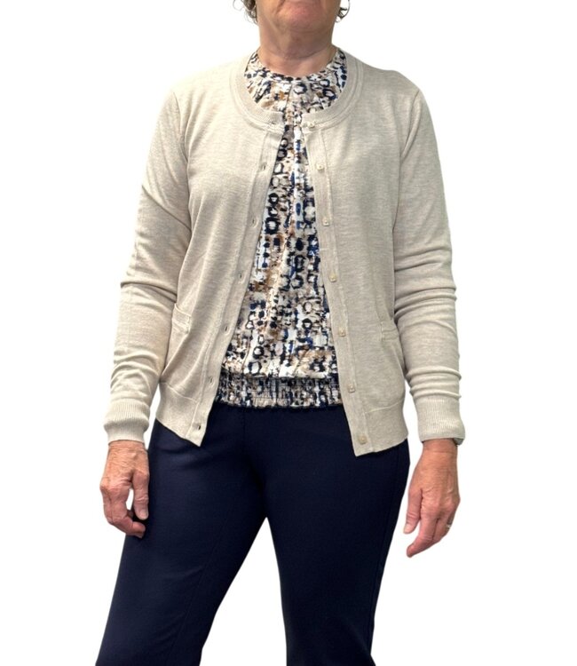 dames blouson shirt elastische boord (smokwerk) blauw