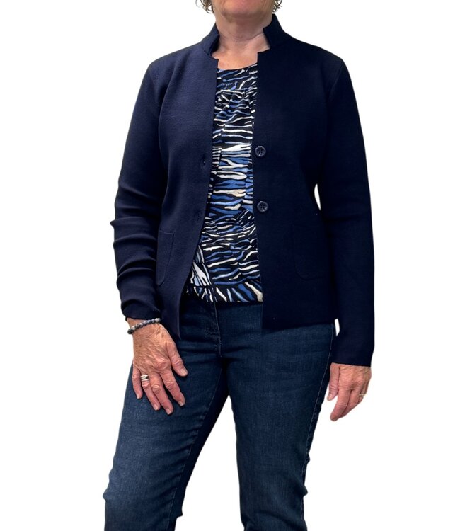 zacht vest jasje met knopen Marinello marine