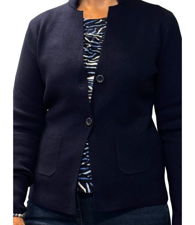 zacht vest jasje met knopen Marinello marine