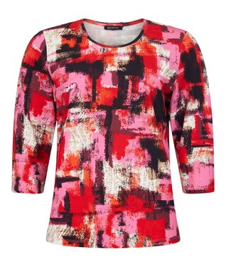 Sunday dames t- shirt met fantasy- print rood Sunday
