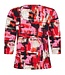 dames t- shirt met fantasy- print rood Sunday