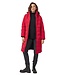 lange winterjas padded rood met capuchon Frandsen