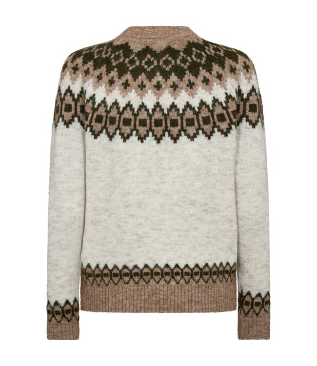 dames vest met knopen en wol Novala beige FreeQuent