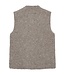 dames gilet met knopen en 10% wol "JUMP" taupe FreeQuent