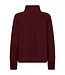 dames pullover kabel- structuur col "Saturn" bordeaux FreeQuent