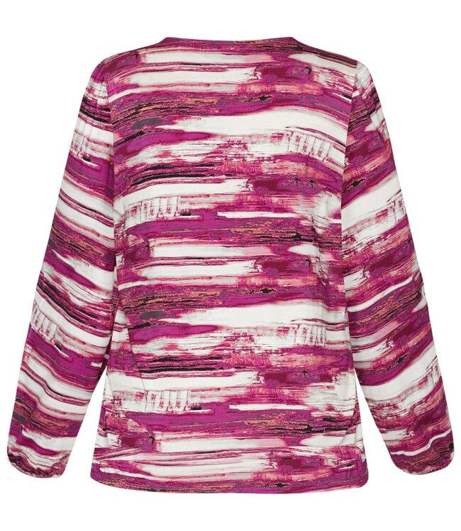 dames blouson streep structuur fuchsia Brandtex