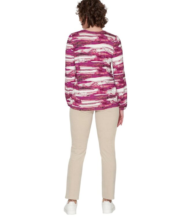 dames blouson streep structuur fuchsia Brandtex