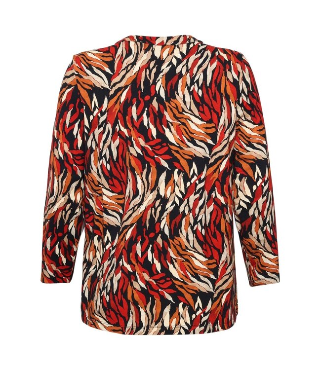 dames t- shirt "flames" rood Signature