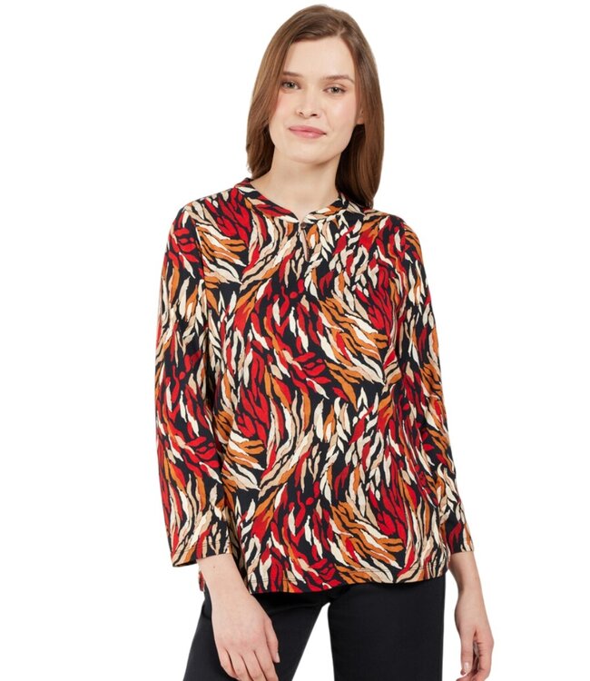 dames t- shirt "flames" rood Signature