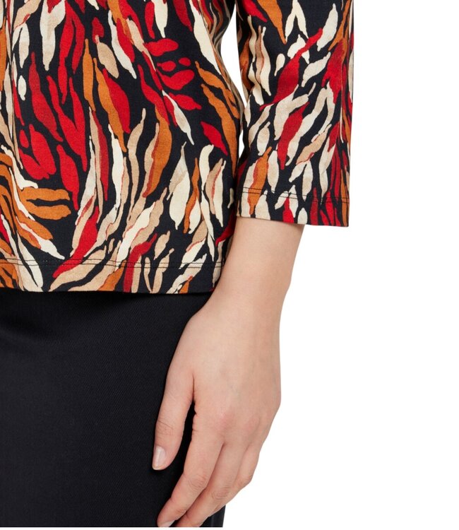 dames t- shirt "flames" rood Signature