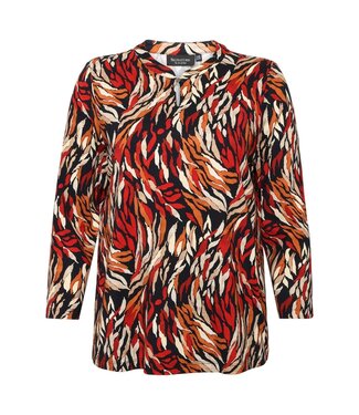 Signature dames t- shirt "flames" rood Signature