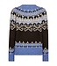 Noorse dames trui met print blauw FreeQuent