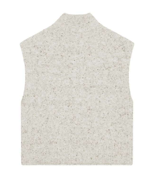 dames gilet met ritssluiting "Nemes" gemeleerd beige FreeQuent