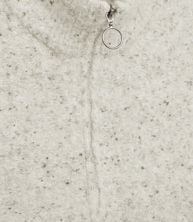 dames gilet met ritssluiting "Nemes" gemeleerd beige FreeQuent