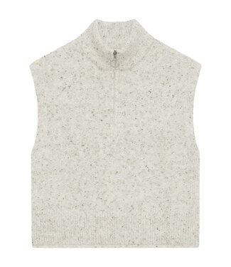 FreeQuent dames gilet met ritssluiting "Nemes" gemeleerd beige FreeQuent