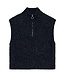 dames gilet met ritssluiting "Nemes" gemeleerd marine FreeQuent