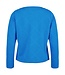 chique dames jasje kabel- structuur blauw Sunday