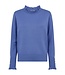 dames pullover "Katie" roesel- boordje blauw FreeQuent