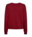 dames pullover "Dodo" met patroon Square bordeaux- rood FreeQuent