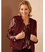 dames gilet Margriet faux- fur "Beaver" bordeaux