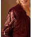 dames gilet Margriet faux- fur "Beaver" bordeaux